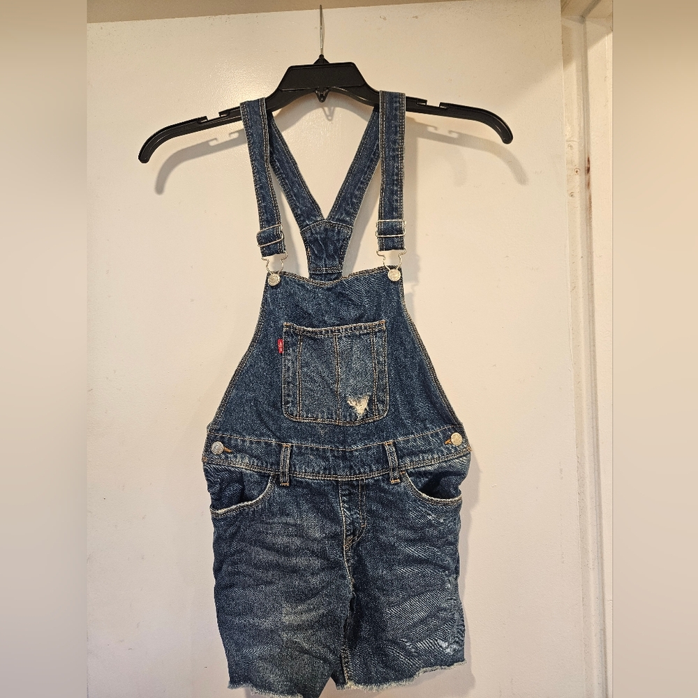 Kids Levi's Blue Denim Overalls